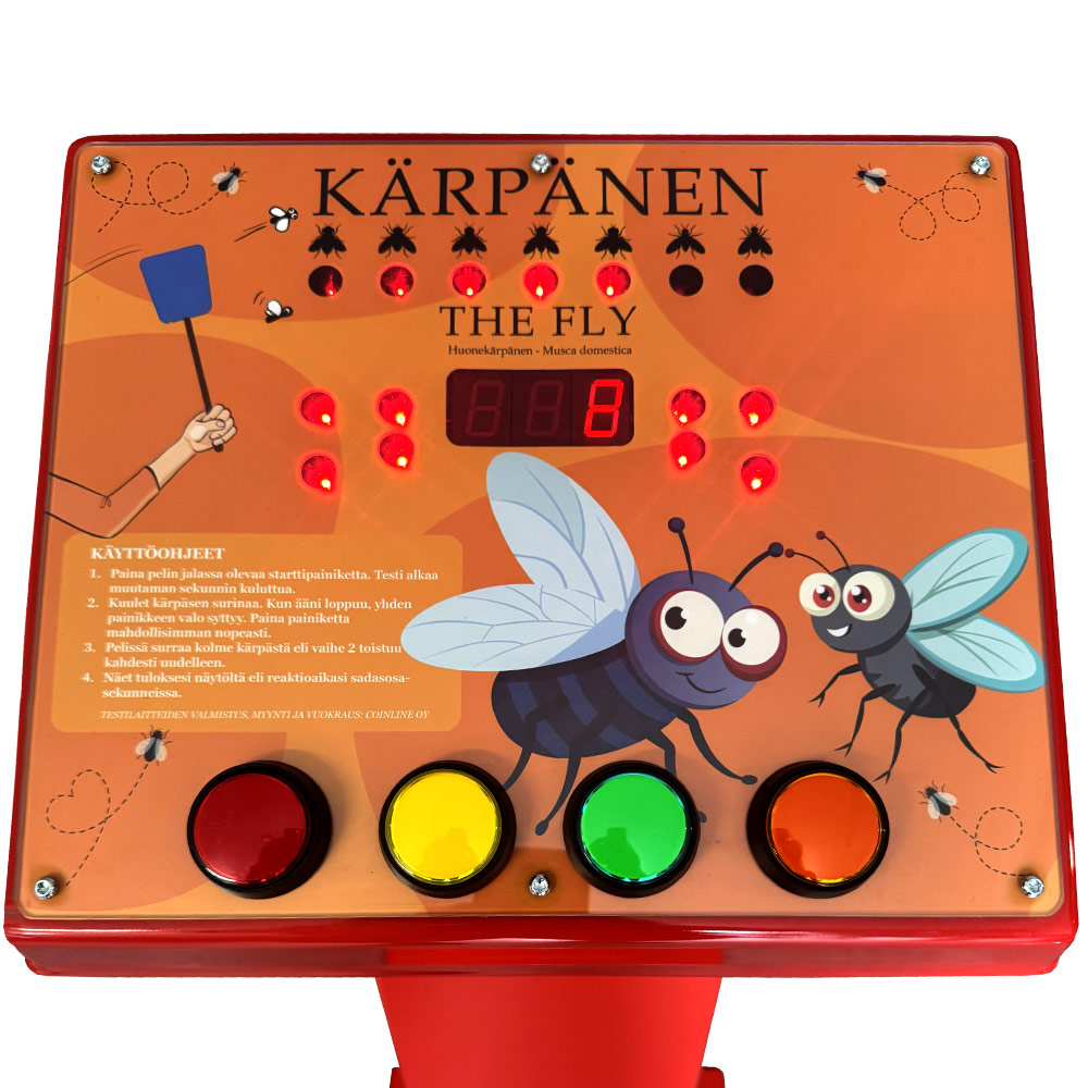 Reaktiotesti Kärpänen (The Fly)