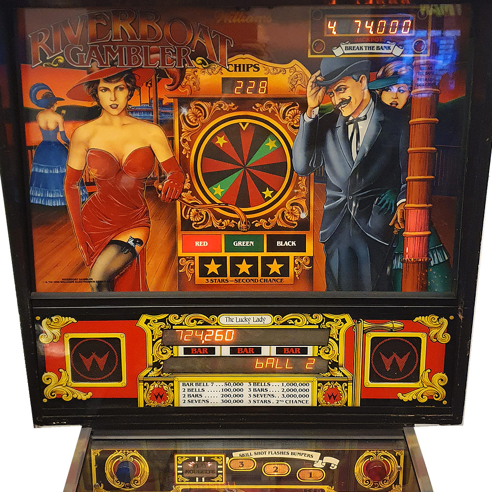 Riverboat Gambler flipperi vuokralle Coinline Pelit ja peliautomaatit